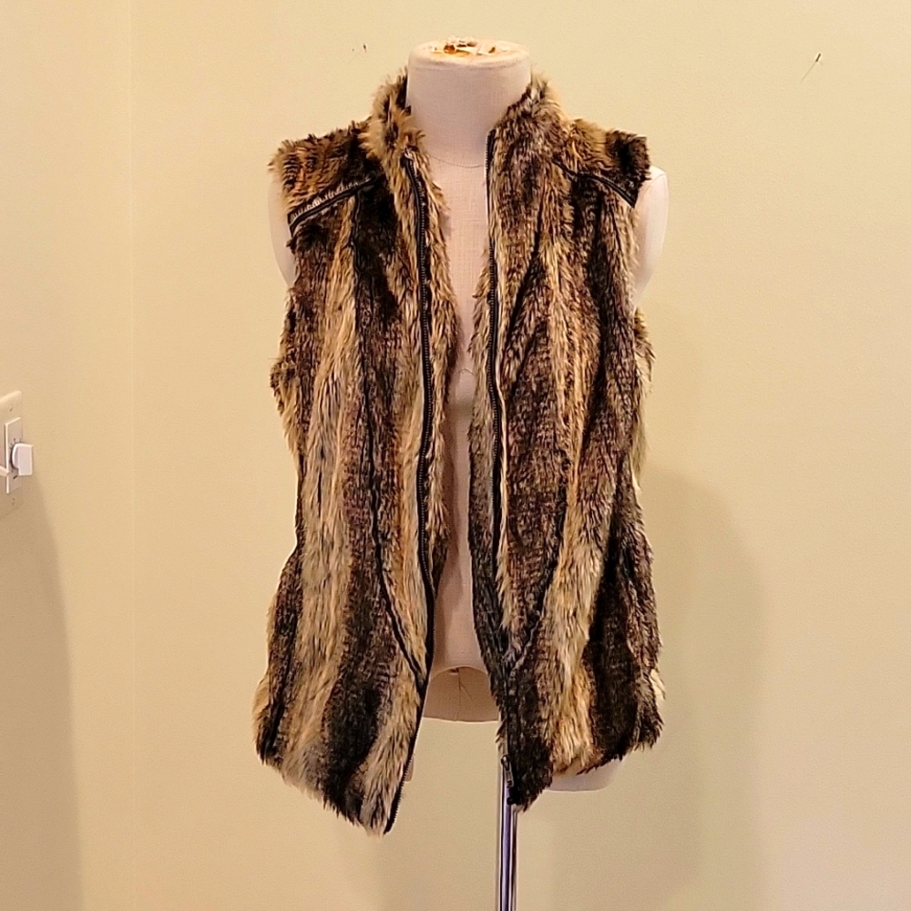 Faux fur vest